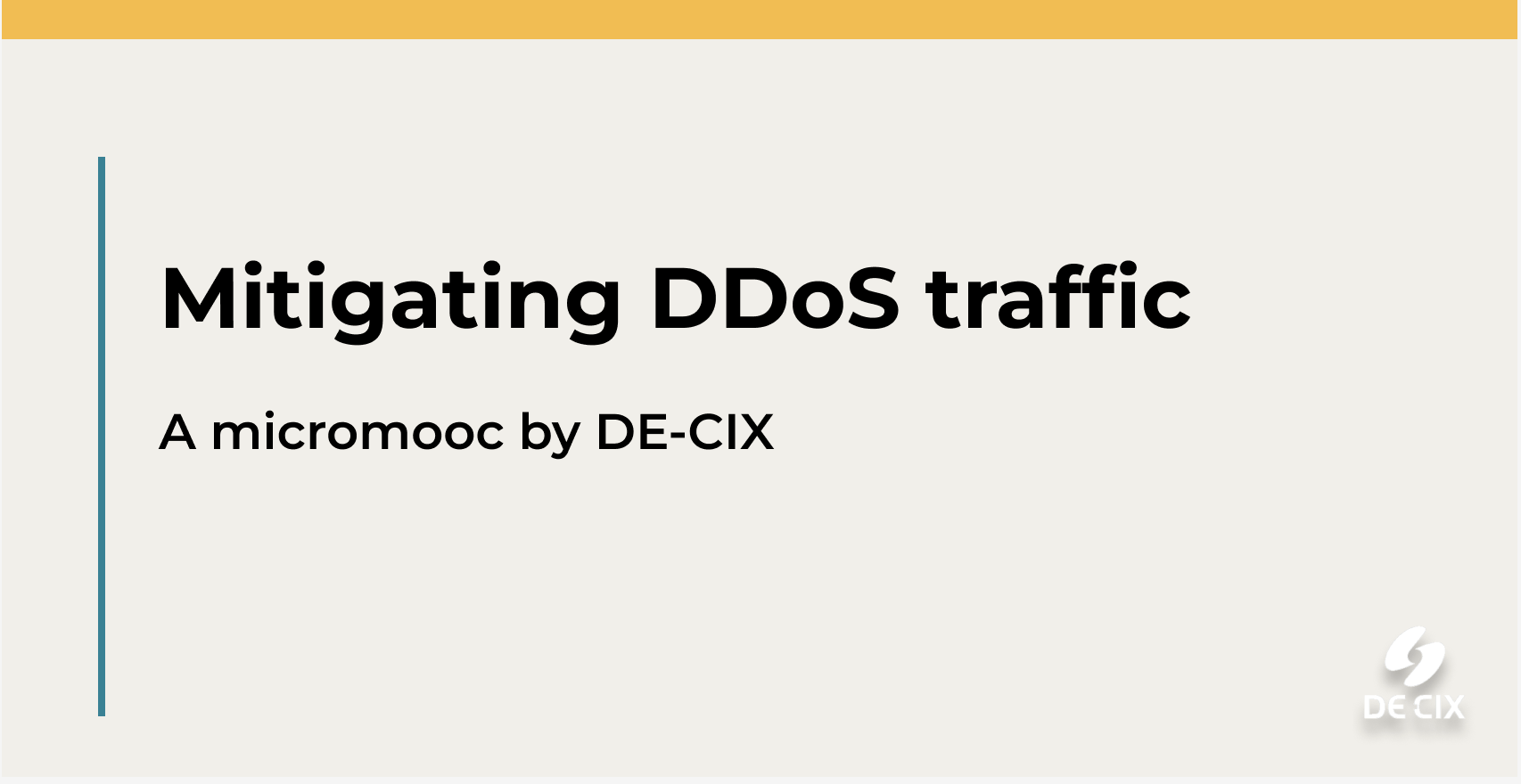 How to get rid of DDoS traffic