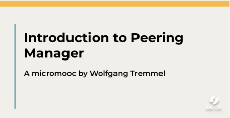 Introduction to Peering Manager