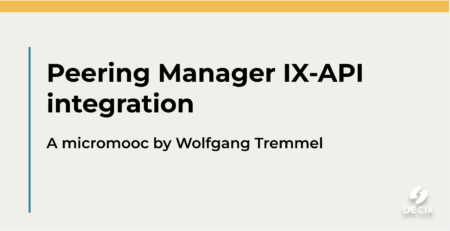 Peering Manager IX-API integration