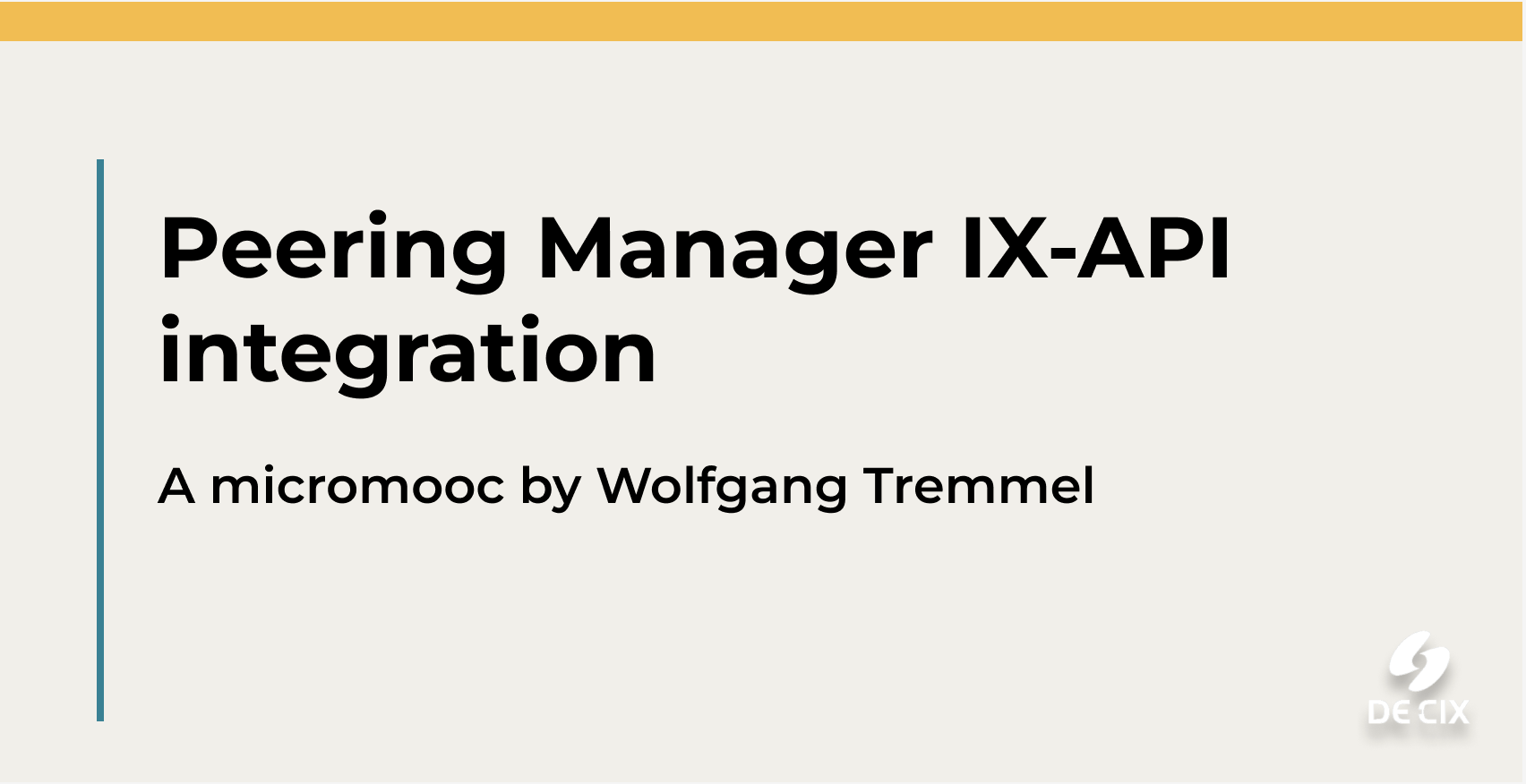 Peering Manager IX-API integration